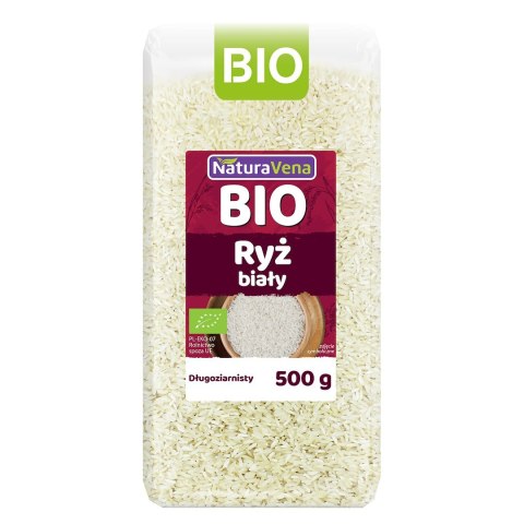 RYŻ BIAŁY DŁUGOZIARNISTY BEZGLUTENOWY BIO 500 g - NATURAVENA NATURAVENA