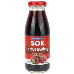 SOK Z ŻURAWINY 100 % 250 ml - NATURAVENA NATURAVENA