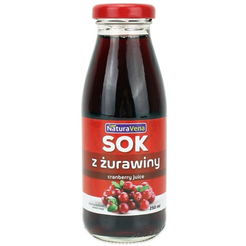 SOK Z ŻURAWINY 100 % 250 ml - NATURAVENA NATURAVENA