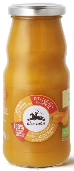 SOS POMIDOROWY PASSATA (Z POMIDORÓW ŻÓŁTYCH) BIO 350 g - ALCE NERO ALCE NERO (włoskie produkty)