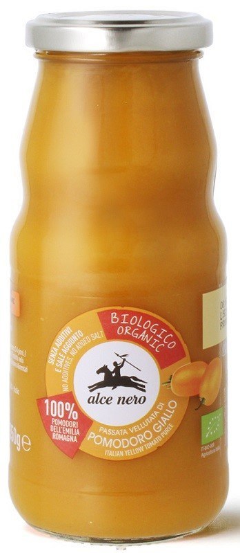 SOS POMIDOROWY PASSATA (Z POMIDORÓW ŻÓŁTYCH) BIO 350 g - ALCE NERO ALCE NERO (włoskie produkty)
