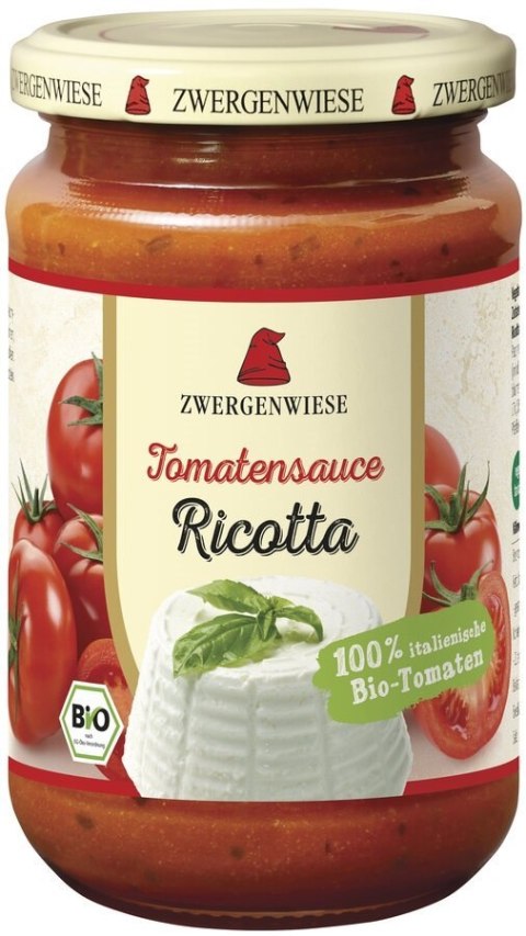 SOS POMIDOROWY Z RICOTTĄ BEZGLUTENOWY BIO 340 ml - ZWERGENWIESE ZWERGENWIESE (pasty, musy, sosy)