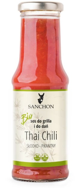 SOS WEGAŃSKI THAI CHILI BEZGLUTENOWY BIO 210 ml - SANCHON SANCHON (sosy, przyprawy w płynie)