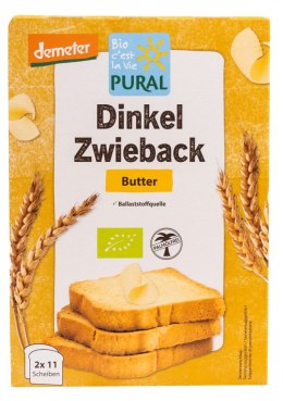 SUCHARKI ORKISZOWE MAŚLANE BIO 200 g - PURAL PURAL (ciastka)