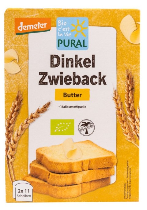 SUCHARKI ORKISZOWE MAŚLANE BIO 200 g - PURAL PURAL (ciastka)