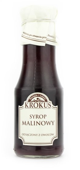 SYROP MALINOWY BEZGLUTENOWY 355 g (280 ml) - KROKUS KROKUS (przetwory owocowe i warzywne)