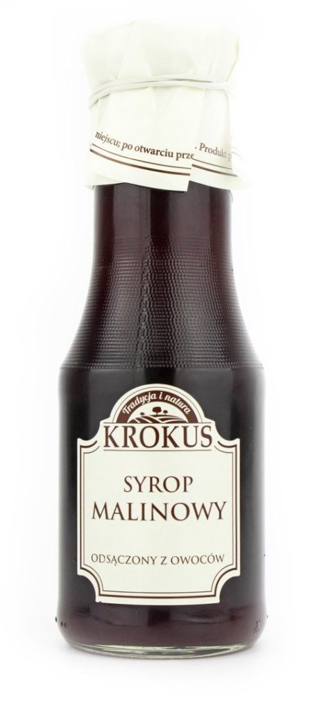SYROP MALINOWY BEZGLUTENOWY 355 g (280 ml) - KROKUS KROKUS (przetwory owocowe i warzywne)