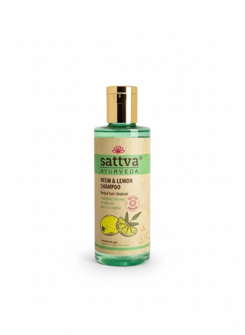 SZAMPON ZIOŁOWY DO WŁOSÓW NEEM I CYTRYNA 210 ml - SATTVA (AYURVEDA) SATTVA (kosmetyki ajurwedyjskie, kadzidełka)