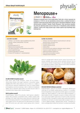 TABLETKI NA MENOPAUZĘ 30 szt. - PHYSALIS PHYSALIS (olejki eteryczne, suplementy)