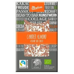 TABLICZKA KAKAOWA MIGDAŁY - SÓL FAIR TRADE BIO 30 g - MEYBONA MEYBONA (czekolady)