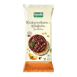 WAFLE Z CIECIERZYCY OBLANE CZEKOLADĄ GORZKĄ BEZGLUTENOWE BIO 65 g - BYODO BYODO (sosy, majonezy, musztardy)