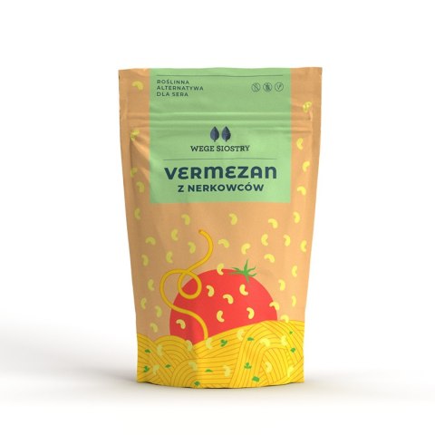 WEGAŃSKA ALTERNATYWA SERA TWARDEGO TARTEGO Z ORZECHÓW NERKOWCA BEZGLUTENOWA 90 g - WEGE SIOSTRY WEGE SIOSTRY (roślinne alternatywy)