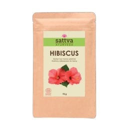 ZAKWASZACZ ROŚLINNY DO HENNY HIBISKUS ECO 70 g - SATTVA (AYURVEDA) SATTVA (kosmetyki ajurwedyjskie, kadzidełka)