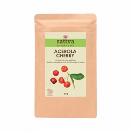 ZAKWASZACZ ROŚLINNY DO ZIÓŁ BARWIĄCYCH WŁOSY ACEROLA CHERRY ECO 50 g - SATTVA (AYURVEDA) SATTVA (kosmetyki ajurwedyjskie, kadzidełka)