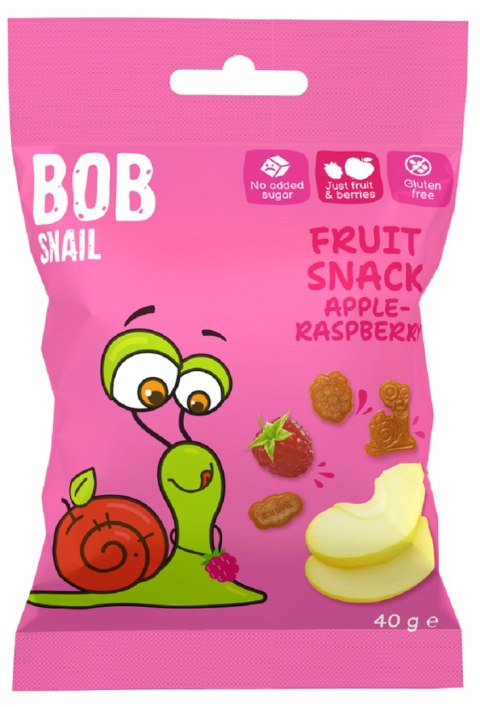 ŻELKI JABŁKO - MALINA BEZ ŻELATYNY BEZGLUTENOWE 40 g - BOB SNAIL BOB SNAIL (przekąski owocowe)