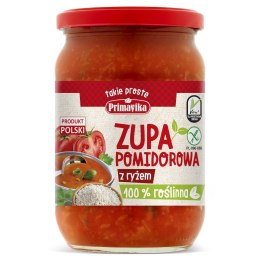 ZUPA POMIDOROWA Z RYŻEM BEZGLUTENOWA 700 g - PRIMAVIKA PRIMAVIKA (przetwory i pasty vege)