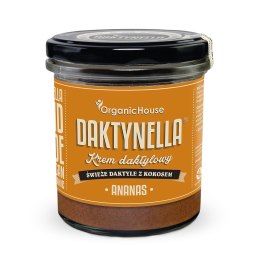 KREM KOKOS - DAKTYLE MEDJOOL - ANANAS BEZGLUTENOWY BIO 280 g - ORGANICHOUSE (DAKTYNELLA) ORGANICHOUSE (daktyle, kremy daktylowe)