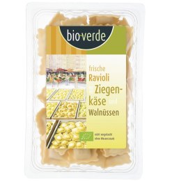 RAVIOLI ŚWIEŻE Z KOZIM SEREM I ORZECHAMI WŁOSKIMI BIO 250 g - BIO-VERDE BIO-VERDE (oliwki, sery, makarony, przystawki)