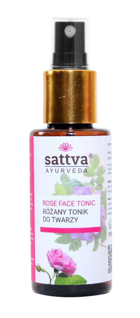 TONIK DO TWARZY RÓŻANY 100 ml - SATTVA (AYURVEDA) SATTVA (produkty z Indii)